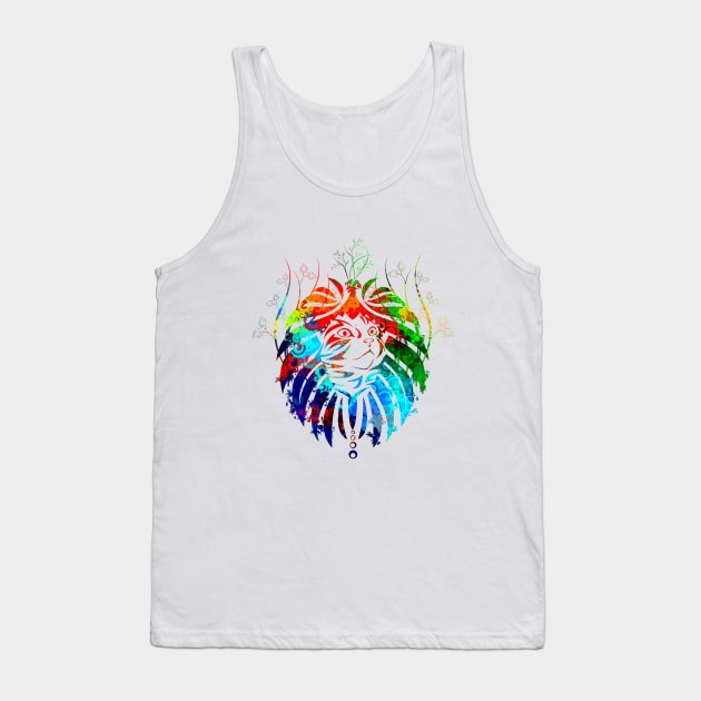 LionCat Abstract - Limited Edition Tank Top by chrisioa